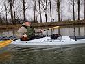 Training on an ice cold Belgian canal. Entrainement sur un canal frod.